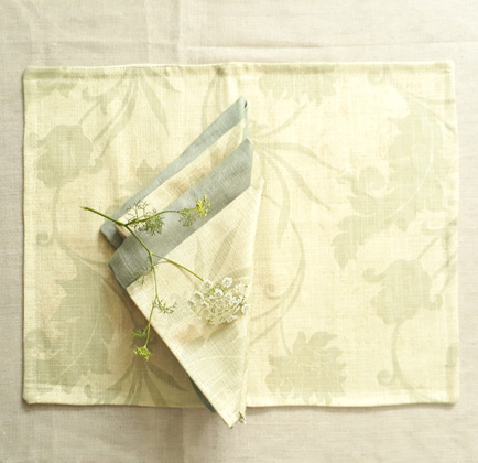 Tone on Tone Floral Napkins