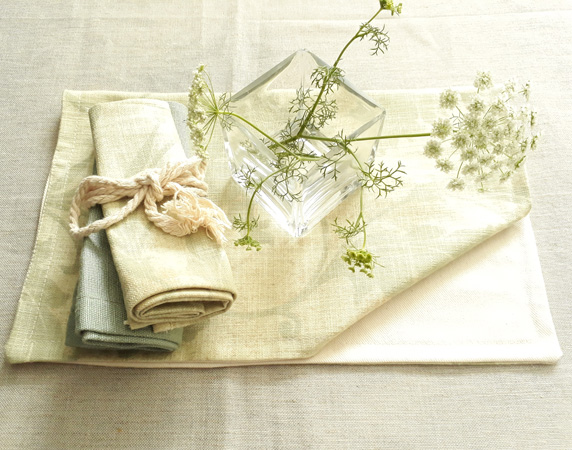Tone on Tone Floral Placemats