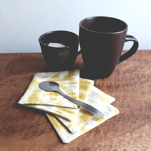 Yellow and Brown Coasters