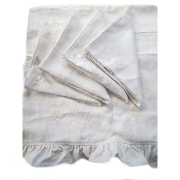 Linen Embroidered Placemats / Runners - Image 2
