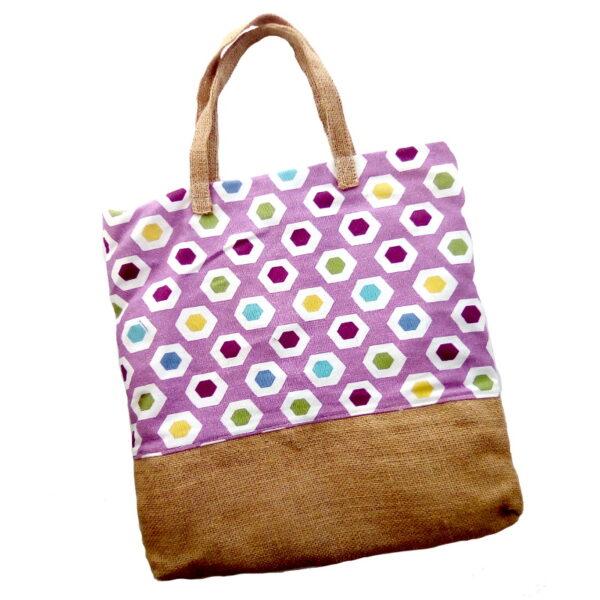 Cotton and Hessian Tote