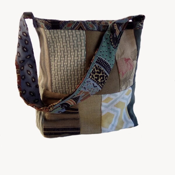 Multicolored Patchwork Tote - Image 2