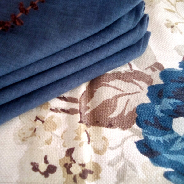 Handmade Blue Floral Placemats - Image 3