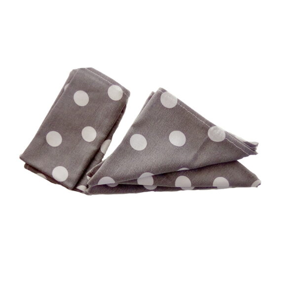 Grey Spotted Cocktail Napkins