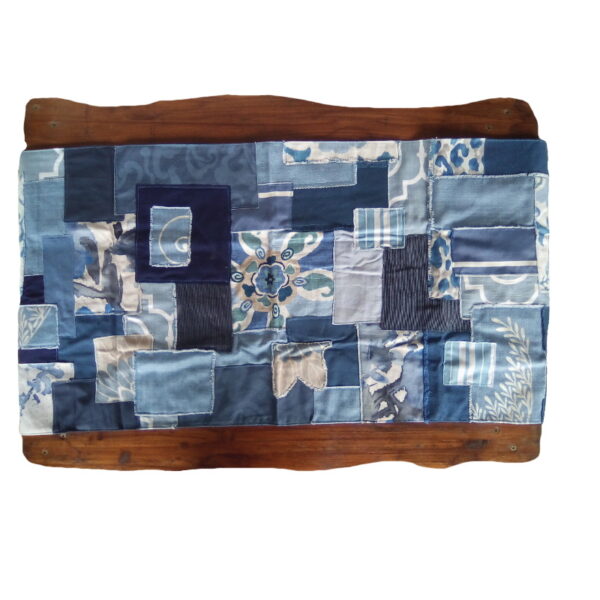 Blue Patchwork Table Runner