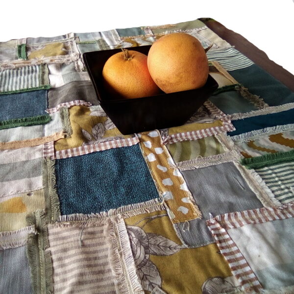 Green Patchwork Table Runner - Image 3