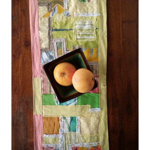 Green and Yellow Yellow Table Runner