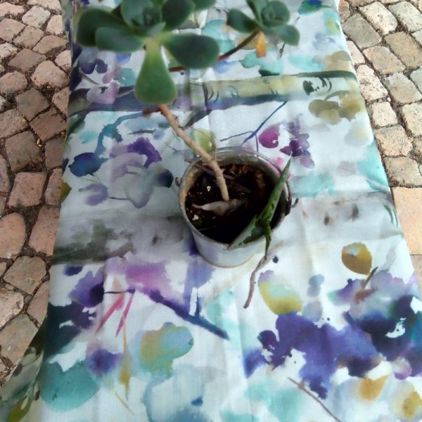 Watercolor Cotton Table Runner